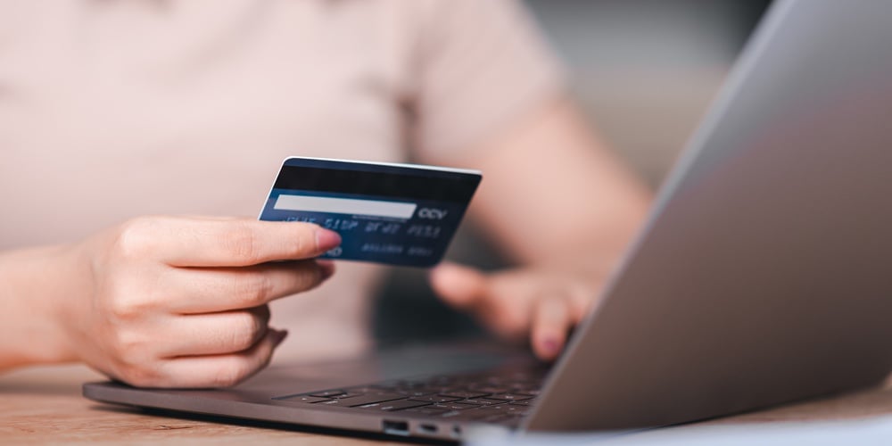 Online Payment Concept With Credit Card